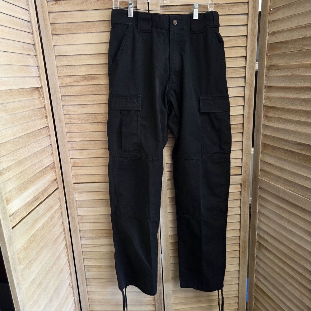 5.11 Tactical Taclite Pro Ripstop Black Cargo Pant Mens Medium Waist 3 1/2 - 35